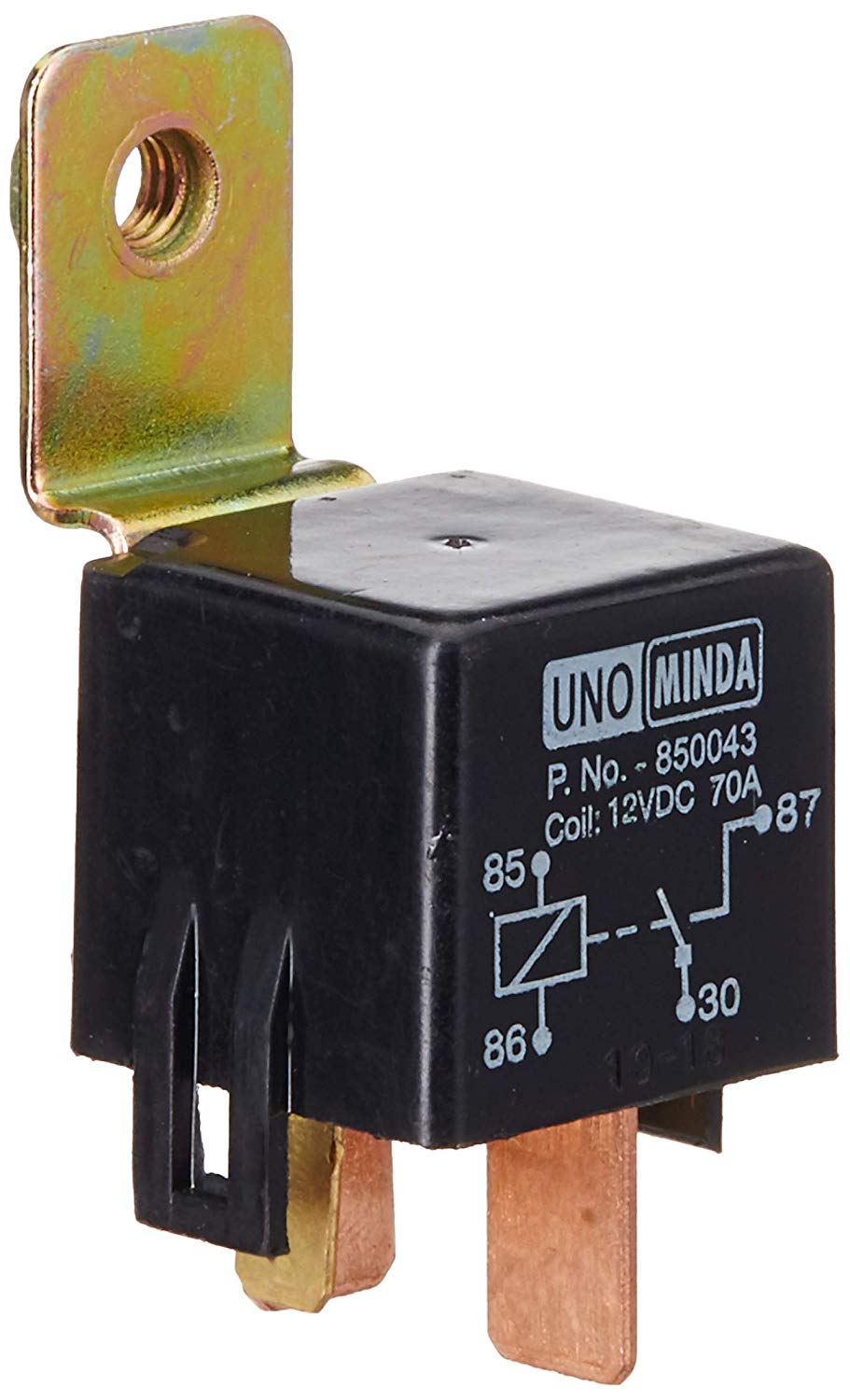 Uno Minda 850043 Starter Relay - 12V/ 70A - 4 Pin for BAJAJ DSVR DTSI/ XC NEW UG3/ PULSAR 150 UG3/ UG4.5/ PULSAR 180 UG4/ 220 (SOLENOID TYPE)